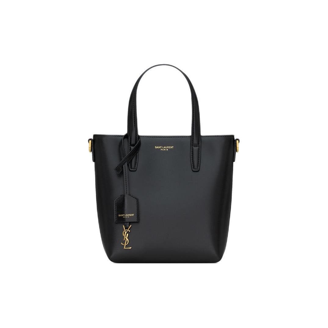 

Saint Laurent Shopping Mini Bag Noir Women Bags Black 773995-AADDI-1000 Basic Set (Bag+Dust Bag)