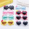 New Large Frame Heart Shape Sunglasses Girl Decorative Bow Sun Glasses Outdoor Shading For Children Eyewear Uv400
