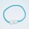 1 Pair Magnetic Curtain Tiebacks, Woven Rope Beaded Curtain Holders, Decorative Drapery Holdbacks for Living Room Bedroom