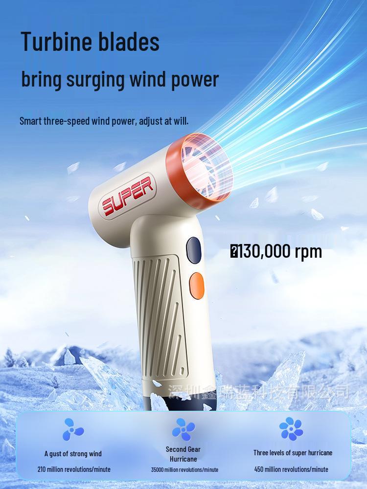 High-Speed Handheld Turbine Blower 130,000 RPM - Outdoor Inflation Tool