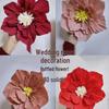 Wedding Bedside Crepe Paper Flower Décor - Artificial Flowers for Bedroom Wall & Engagement Decorations