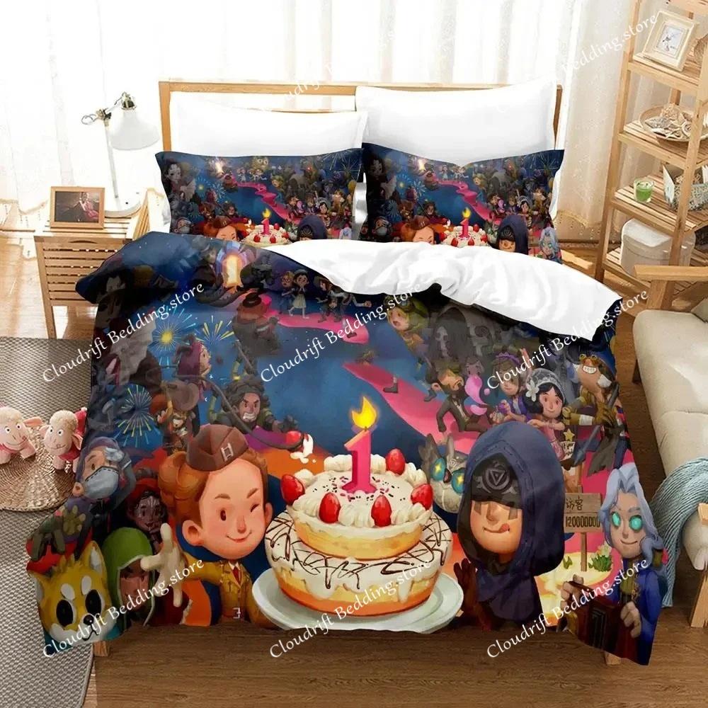 Anime Game Identity V Bedding Set Duvet Cover Bed Set Quilt Cover Pillowcase Comforter King Queen Size Boys Adult Bedding Set