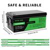 EU UK Stock 12V 200Ah PLUS LiFePO4 Battery, Built-in 200A BMS, 2560Wh Lithium Battery,Up to 8000 Cycles, Deep Cycle Battery