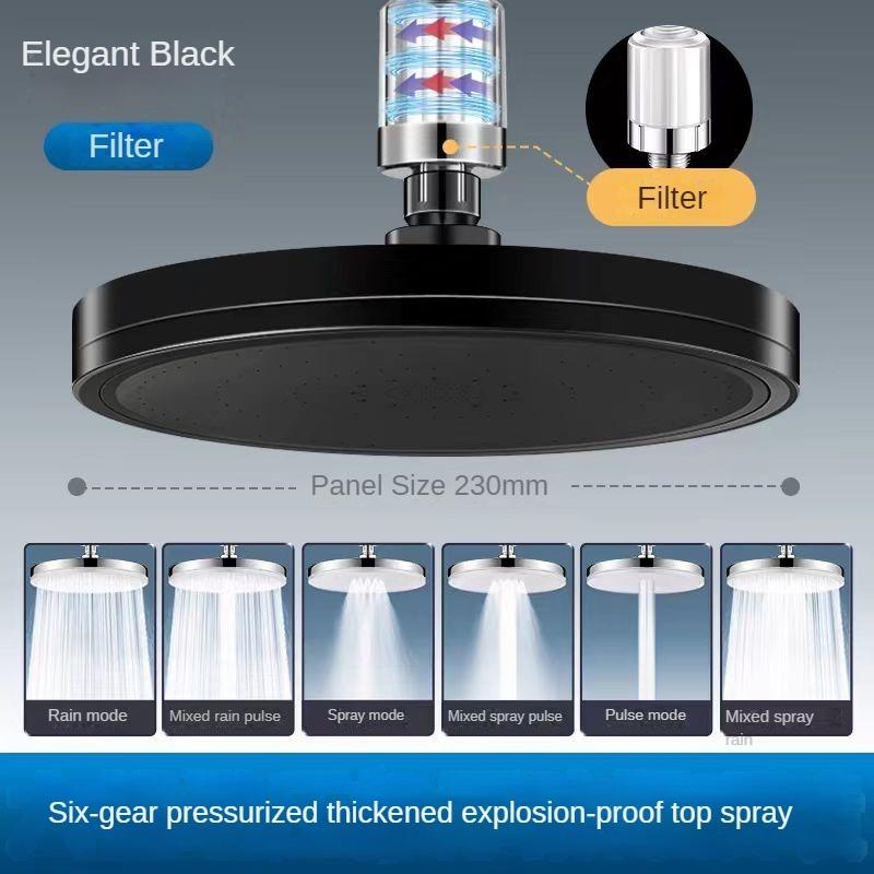 Cap de duș reglabil cu șase viteze Cap de duș de înaltă presiune Seturi de capete de duș Accesorii pentru baie