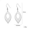 Bohemian Vintage Women Earrings Jewelry Stainless Steel Black Golden Slivery Geometric Drop Earring Gift