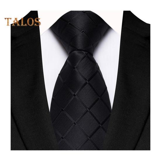 

Деловой галстук с квадратным геометрическим узором, однотонный, гладкий атласный, деловой галстук, повседневный галстук, уличные мероприятия, свадьбы, аксессуары чёрный