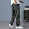 New Men's Casual Pants Multi-pocket Work Pants Men's Loose Large Size Elastic Waist Pants Outside Large Size Men's Clothing