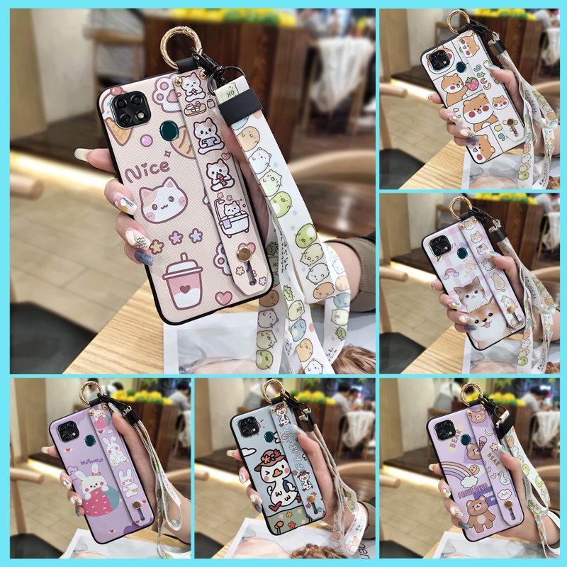 Anti-dust Wrist Strap Phone Case For ZTE Blade V2020 Vita/Blade20 Smart/10 Smart Kickstand Phone Holder Anti-knock Cute