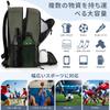 Rxakudedo Soccer Backpack for Basketball and Volleyball Durable Ball and Shoe Organizer with Separate Compartments for Sports Large Gray - Equipment,