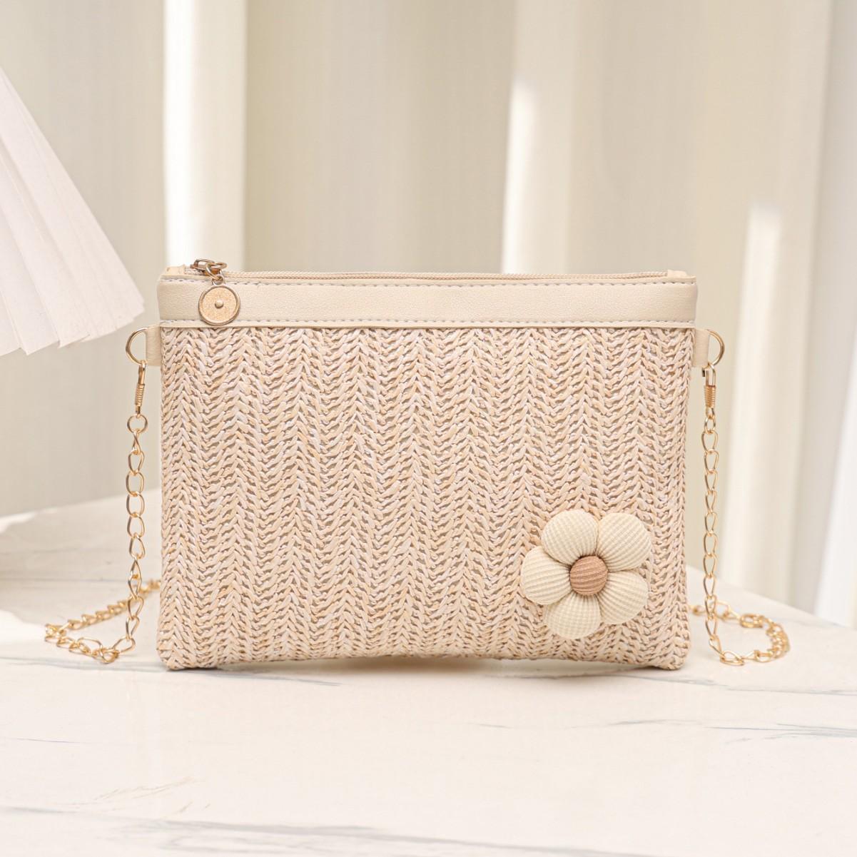 

Соломенная сумка Повседневная сумка-мессенджер Плетеный клатч женская сумка Летняя пляжная сумка Сумочка для мобильного телефона абрикосовый