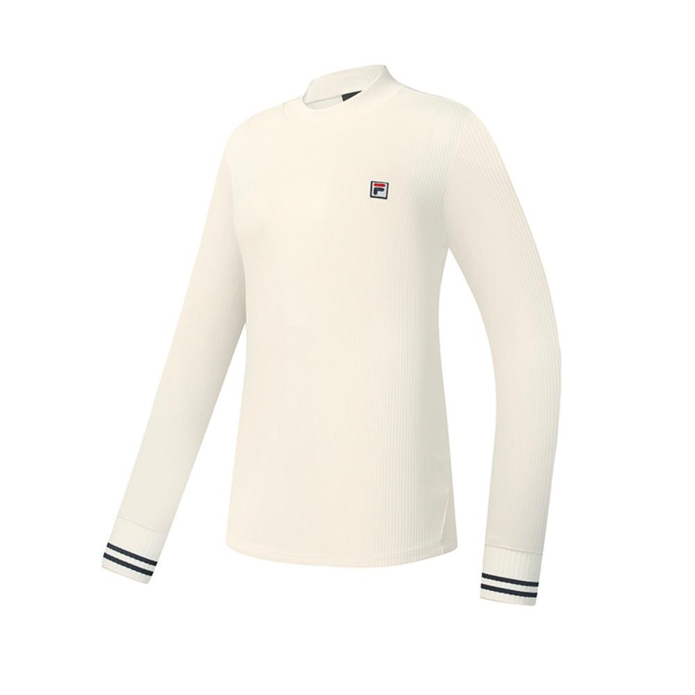 Fila Tennis Simple Classic Casual Comfortable Versatile Slim Fit Long Sleeve T-Shirt Women Tops White A11W543218FWT
