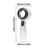30x Power Magnifier 4 Color LED Lighting Rechargeable Handheld Tool For Detailed Inspection Of Stamps Coin And Electronics