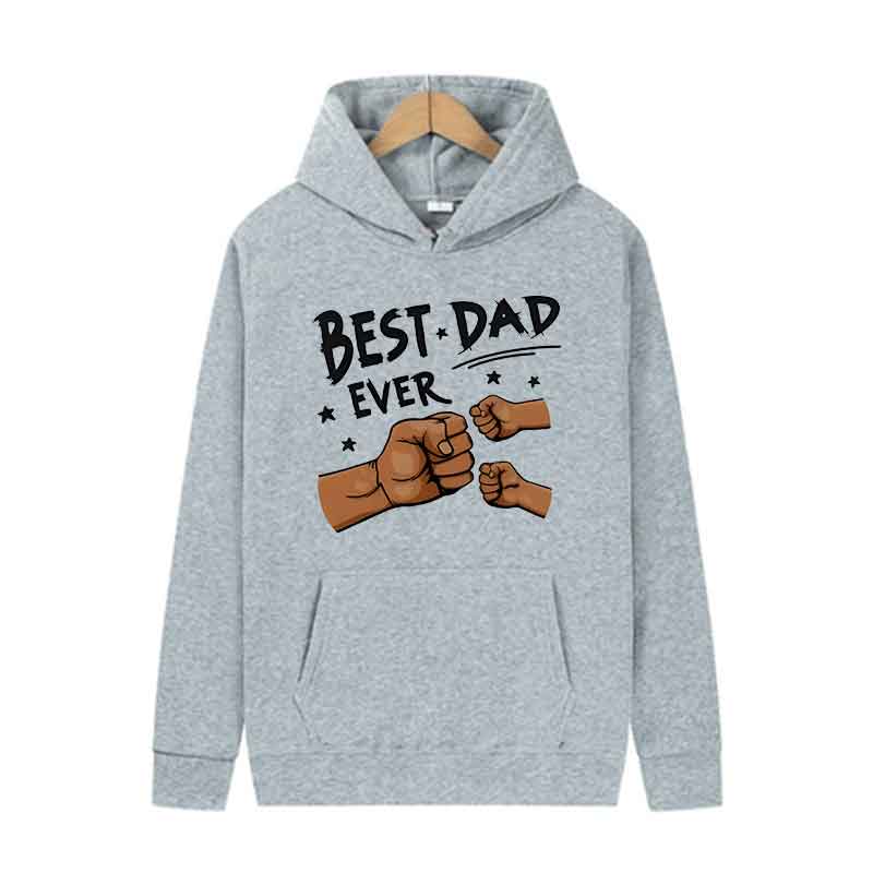 Herbst Schwarz Herren Trend Hoodies Damen Lässig Streetwear Bester Papa Aufdruck Sweatshirts Langarm Harajuku Y2K Tops Frühling Weiß
