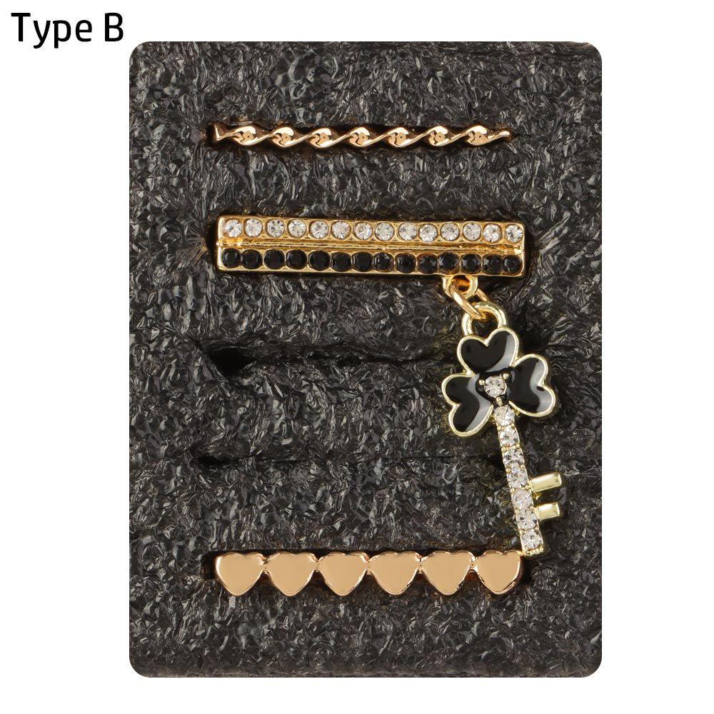 Nägel Armband Charms Dekorativer Ring Dekorativer Ring Uhrenarmband Ornament Diamant Ornament