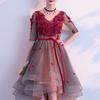 Bridal Dress In White Temperament Style Wedding Lace Embroidery Large Size