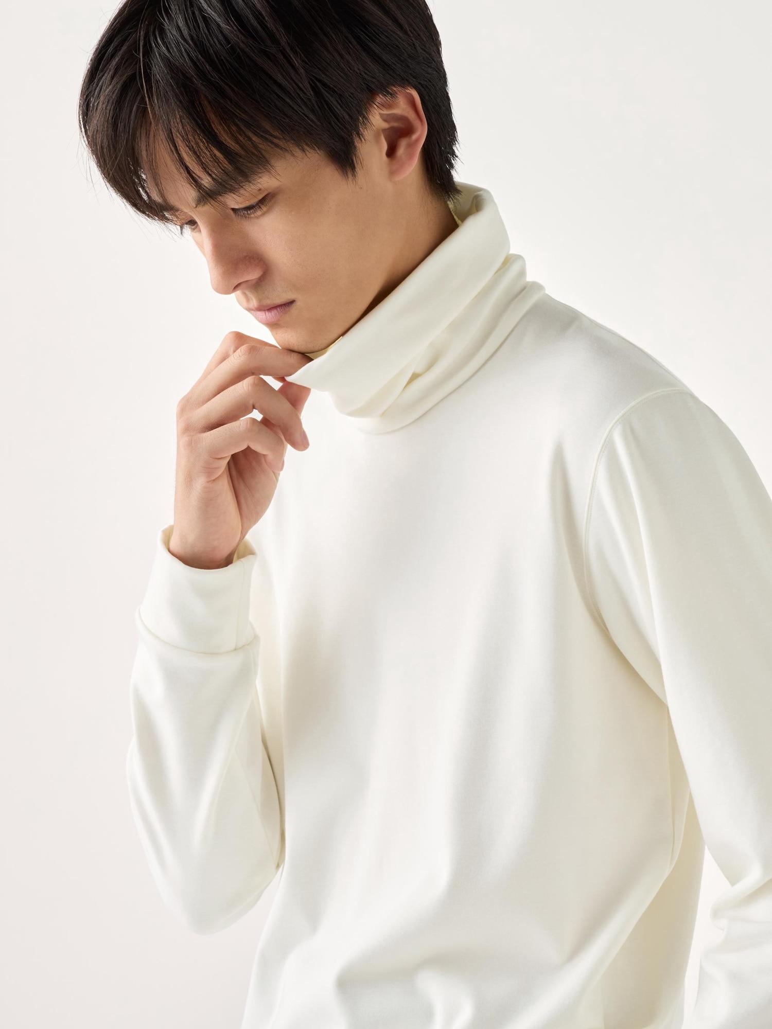 

Uniqlo Japan HeaTTech Ultra Warm TurTleneck T Ultra Warm Long Sleeve 01 OFF WHITE/4XL