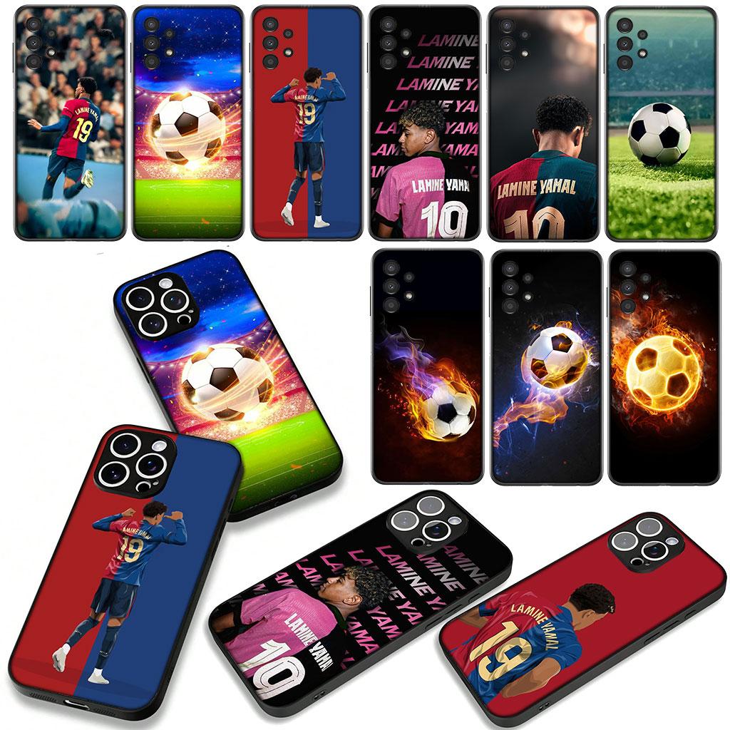 Für Samsung Galaxy A25 A37 A57 A12 A14 A31 A41 A50 A51 A70 A71 A72 A21S A04 M15 Note 20 9 8 10 Hülle Fußball Nr. 19 Football Nr. 19