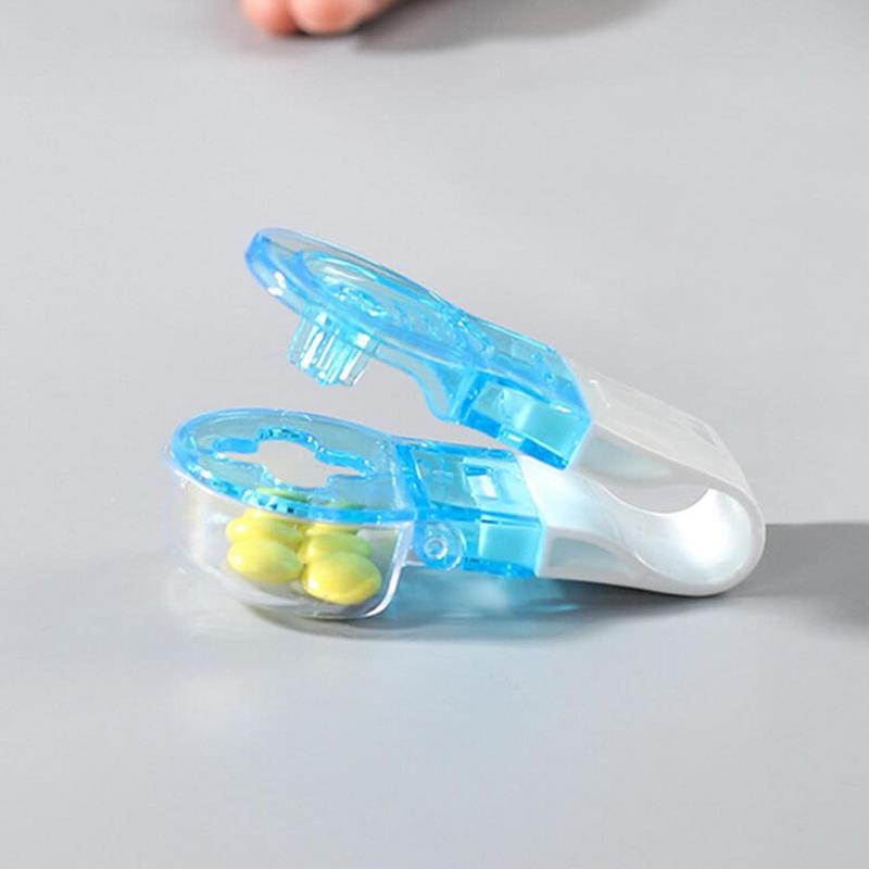 Pill Puncher Tool Tablets Pills Blister Pack Opener Pill Dispenser Storage Box Pill Case No Contact Easy To Take Out Pills