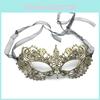 Halloween Couple Mask Set With Rhinestones And Lace For Holiday Costumes Party
