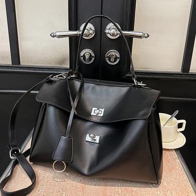 High Quality Wholesale Fashion Foreign Texture Light Luxury Portable Platinum Women's Bag Simple Large Capacity Commuter Casual Messenger Bag