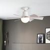 Ceiling Fan Light with Remote 3 Gear Wind Speed Socket Ceiling Fan Dimmable Light Bulb Fan for Living Room Bedroom