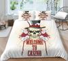 Bedding Suit 3D Skull Print Bed Cover Home Bedclothes  Fashionable Duvet Cover Sets Polyester Single Double King Size