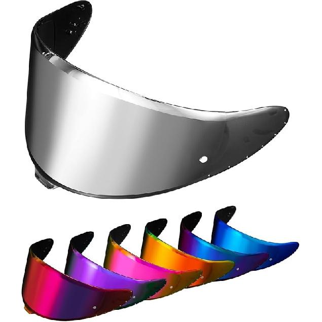 PSLER RF-1400 RF 1400 Visor - CWR-F2R Face Shield Helmet Visor Motorcycle Helmet Shield Accessories Replacement For RF 1400 CWR-F2R NXR2 Z8,Deep Rose серебряный