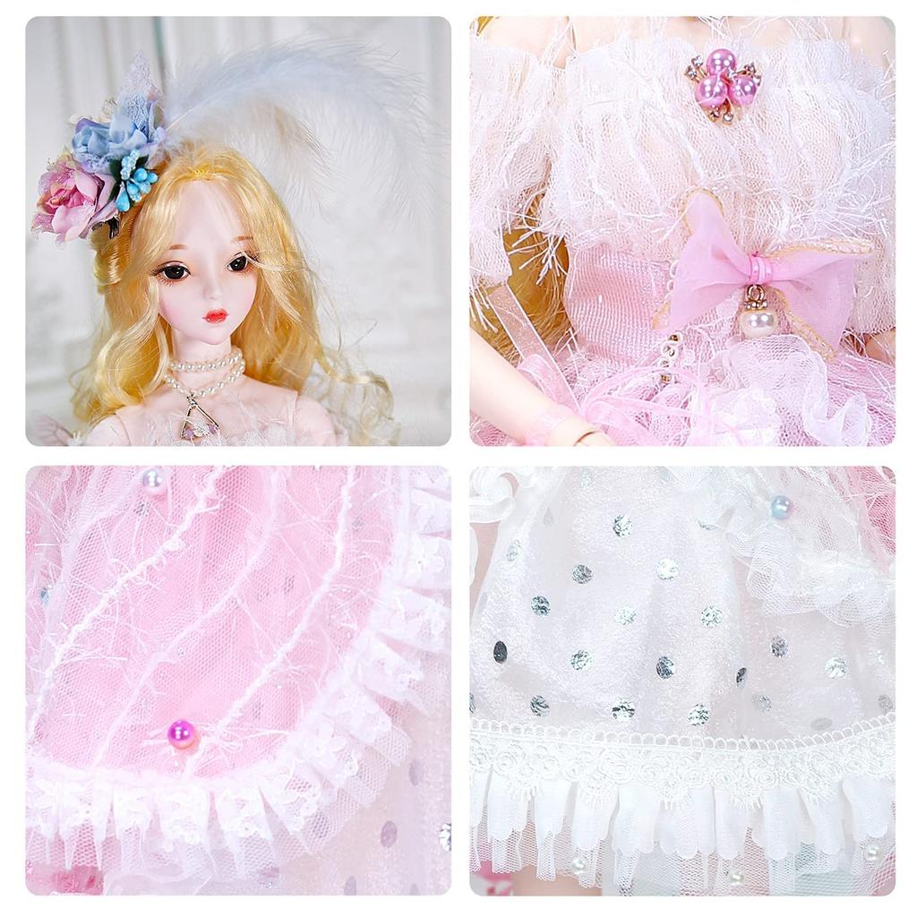 ICY Fortune Days Original Design Articulated Doll BJD Doll Full Set Height 60 Cm Body with 26 Moveable Mechanical Joints 1/3 Approx. 6+ (Viola)