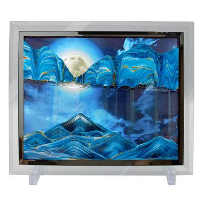 CHURACY The Moon Appears and Disappears Sand Picture Standing Type Art Sand Interior Sand Art Sand Picture