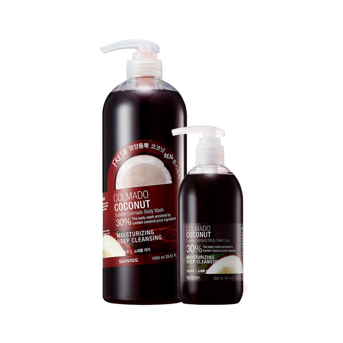 Colmado Coconut Body Wash Larger Package (1000ml + 300ml)