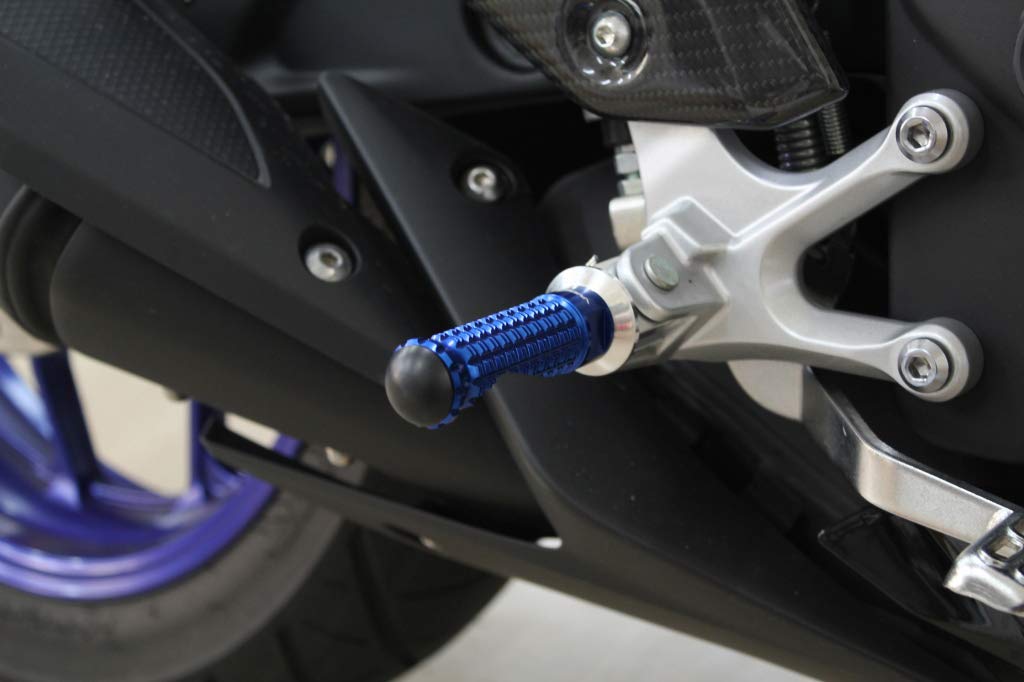 SSK Shaved Aluminum Step Standard Type For Riders Mounting Part Color: Silver Step Bar Color: Gold YAMAHA YZF-R25/YZF-R3/MT-25/MT-03