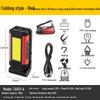 Multifunctional COB Work Light with USB Power Bank, Magnetic Base, and Foldable, High-Brightness Lamp for Emergency and Car Inspection.
