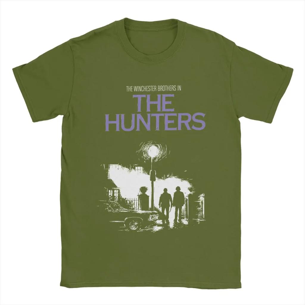The Hunters Supernatural & The Exorcist Men T Shirts Casual Tees Short Sleeve O Neck T-Shirts Cotton Original Clothes