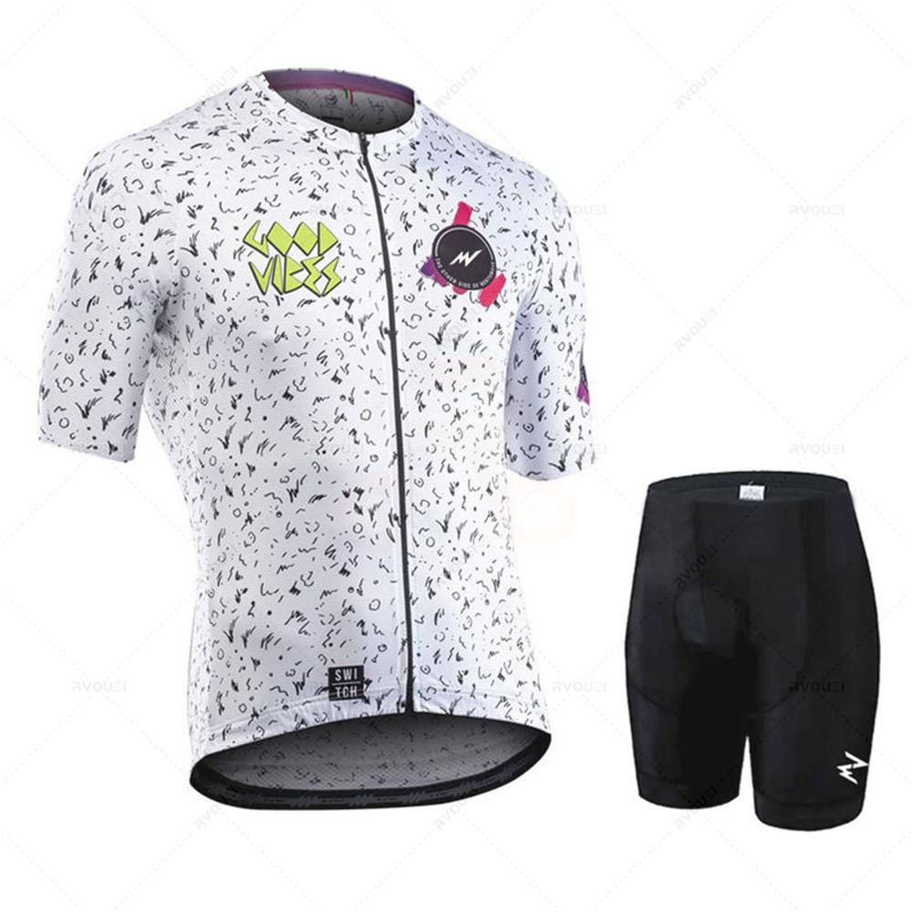 Set Breathable Cycling Clothing MTB Uniform Man Summer Short Sleeve Jersey Bike Maillot Ropa De Ciclismo 2026