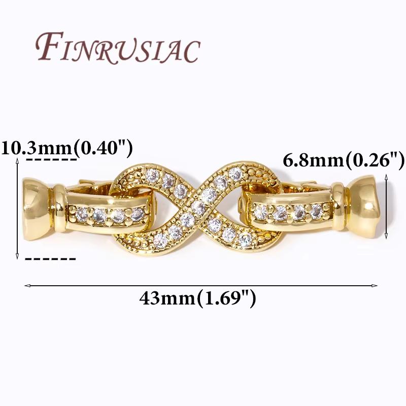 18K Gold Plated Brass Pearl Clasps For Bracelets Making,Jewelry Clasp Connectors,Necklaces Clasp,DIY Jewelry Findings