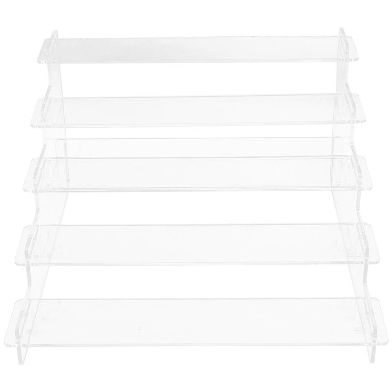 3/5 Layers Acrylic Display Stand Anime Figures Display Rack Cupcake Shelf Desserts Holder Perfume Organizer