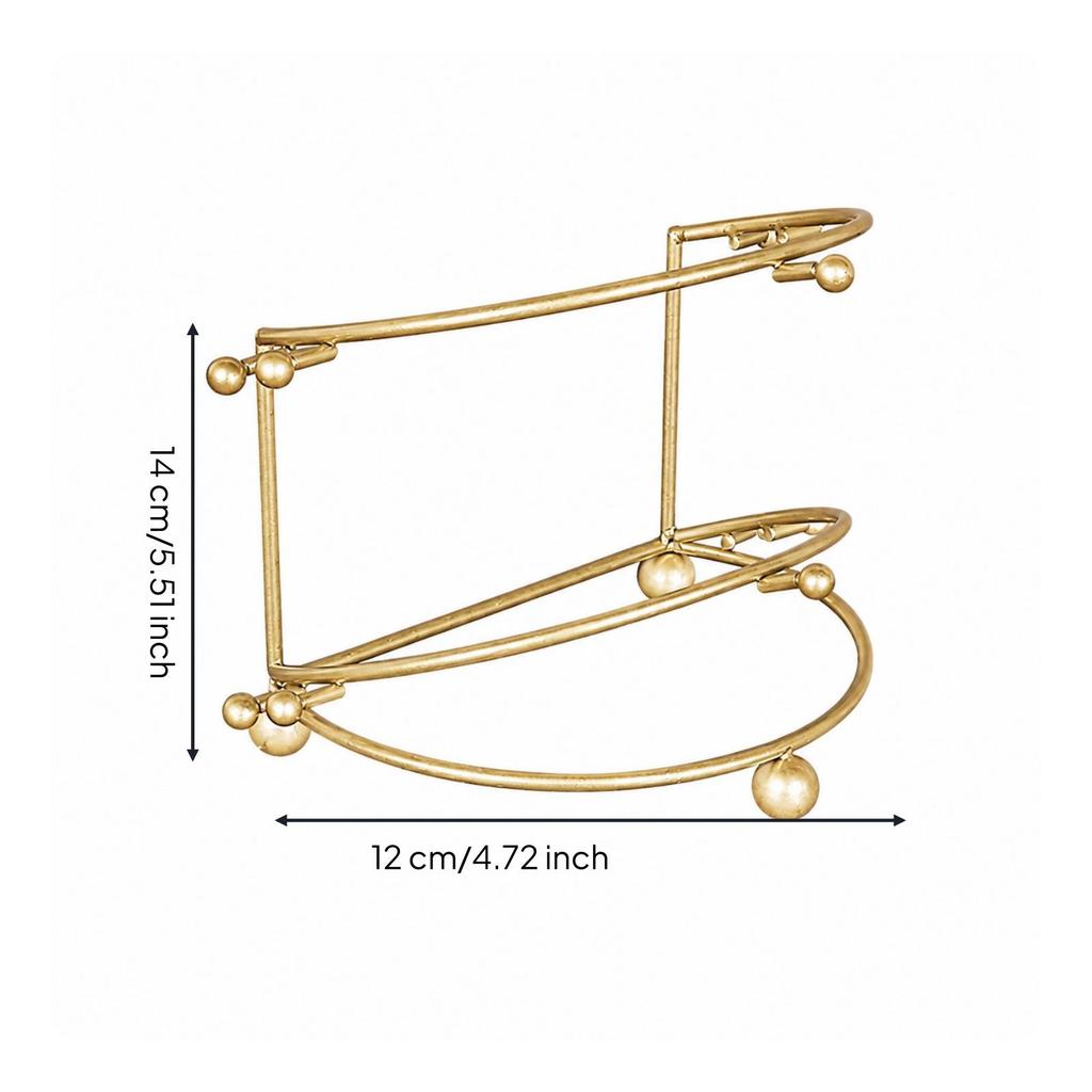 Tiara Display Rack Metal Crown Stand Sturdy for Dressing Rooms, Brides