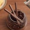 Professional  Walnut Stir Stick Round Tip Coffee Accessory Ergonomic Long Grip Stirring Spoon Home Cafes Essential