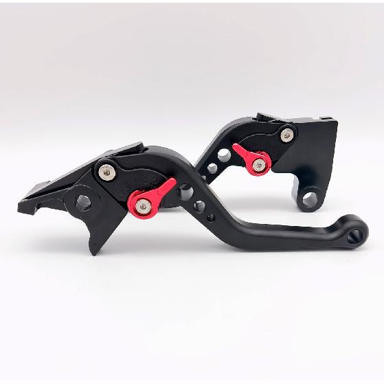 Replacement for Triumph Trident 660 2021-2024 Short Brake Clutch Lever CNC Aluminum Alloy Accessories (Black `red)