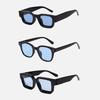 3pcs Brand Rectangle Sunglasses Women Men Shades Retro Square Black Sun Glasses Eyewear Trendy Punk Eyeglasses For Male UV400
