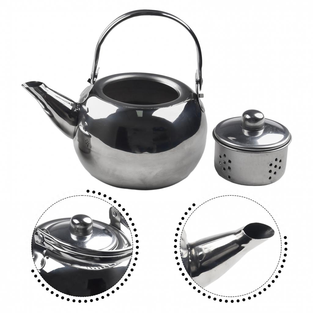 Compact and Portable Stainless Steel Camping Teapot A Must Have for Hikers