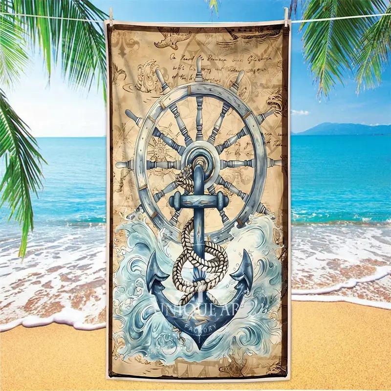 Beach Towel Quick-Drying Absorbent Beach Towel Microfiber Digital Printing Bath Towel Adult Plus
