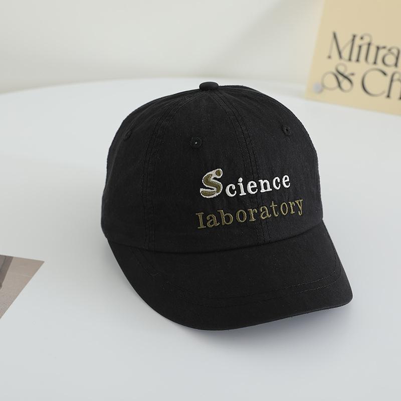 

New Embroidered English Alphabet Baseball Cap Korean Pure Cotton Sun Protection Sun Hat Fashionable Versatile Baseball Cap adjustable