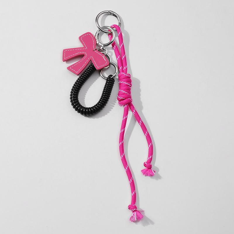 

Yogodlns Faux Leather Bow Decor Mini Backpack Hanging Handbag Pendant Bag Pendant Bags Accessories one size горячий розовый