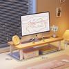 Supporto Riser per Monitor da Scrivania Regolabile Schermo Laptop Organizzatore Spazio di Lavoro Ergonomico Legno Bianco Noce Nero