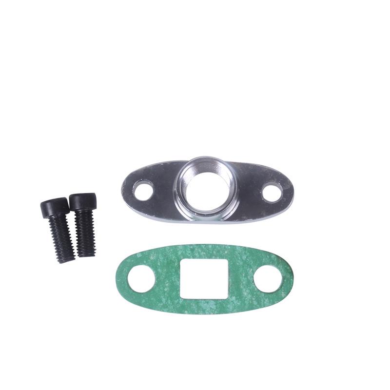 

T3 Turbocharger 1/2NPT Oil Supply Line Adapter Flange Golden Scale