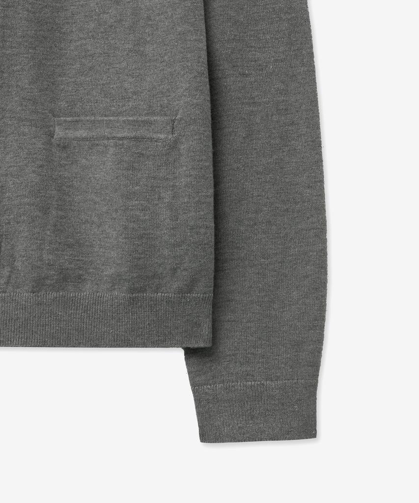 Vtwo Soft Round Basic Cardigan (Grey)