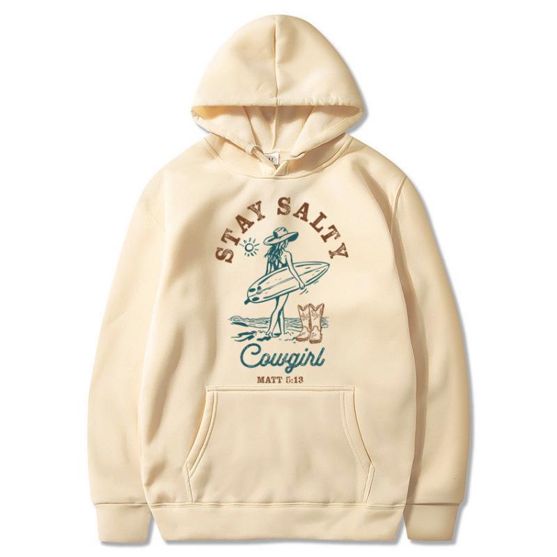 Unisex Beach Surfing Skateboard Print Fashion Hoodie Sweatshirt