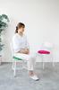 EXGEL Kaji Cushion Maru Punifit Rose Gel Cushion Made in Japan Chair Dining Sofa Cushion Zabuton Work from Home / PUN22-RO