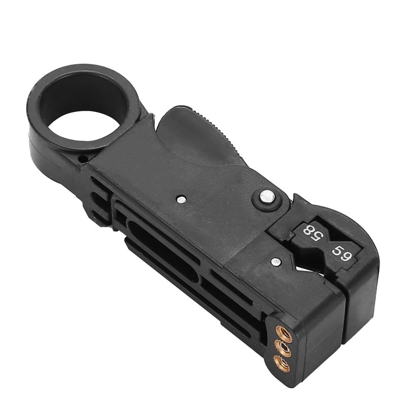 

ABJI-Coax Cable Stripper 3-Blade For RG58/59/62/3C/4C Cables чёрный